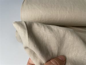 Fastvævet hør - skøn kvalitet i beige, udgår